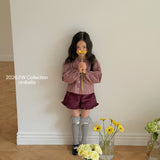 ［ninibello］Heart corduroy frill pants