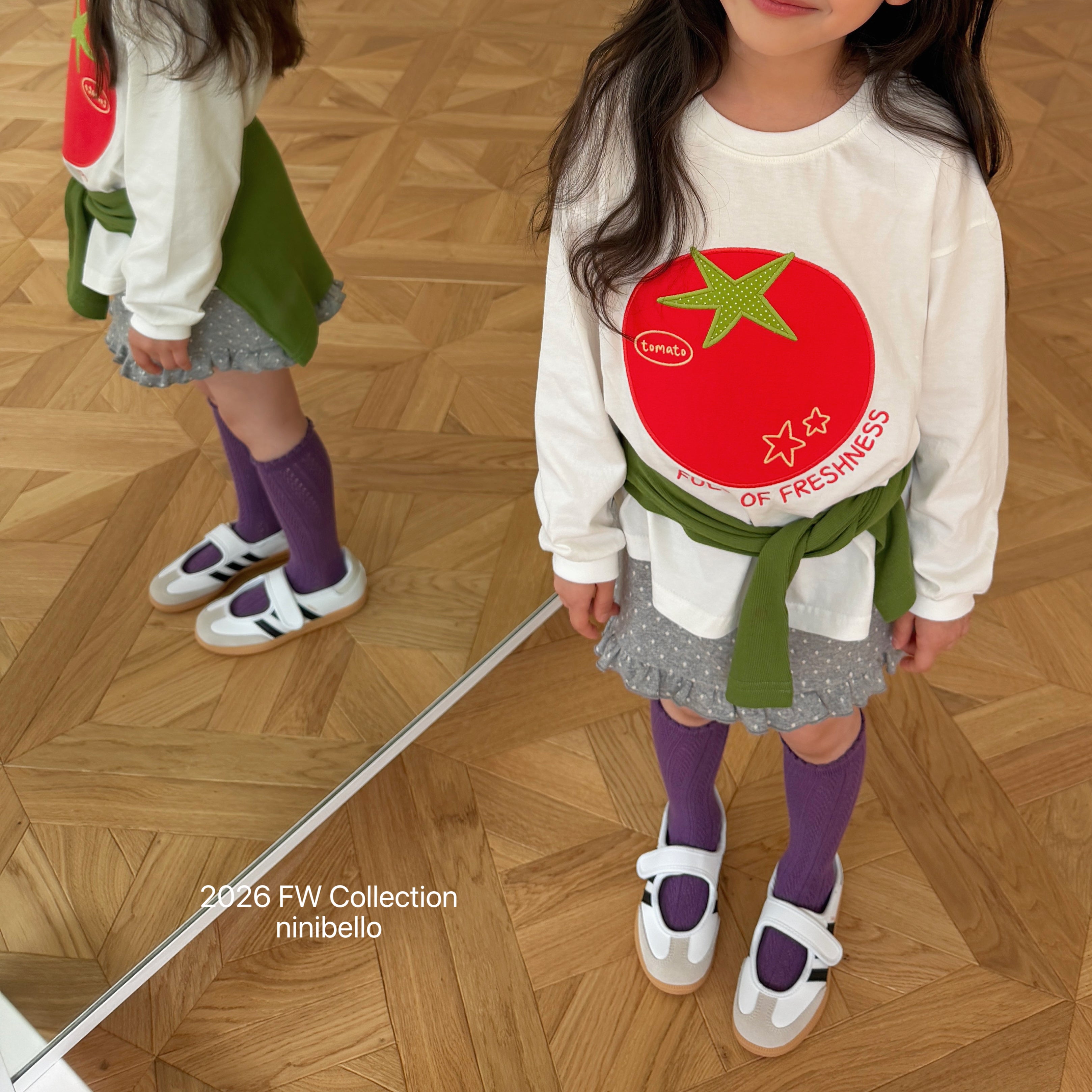 ［ninibello］Tomato patch tee
