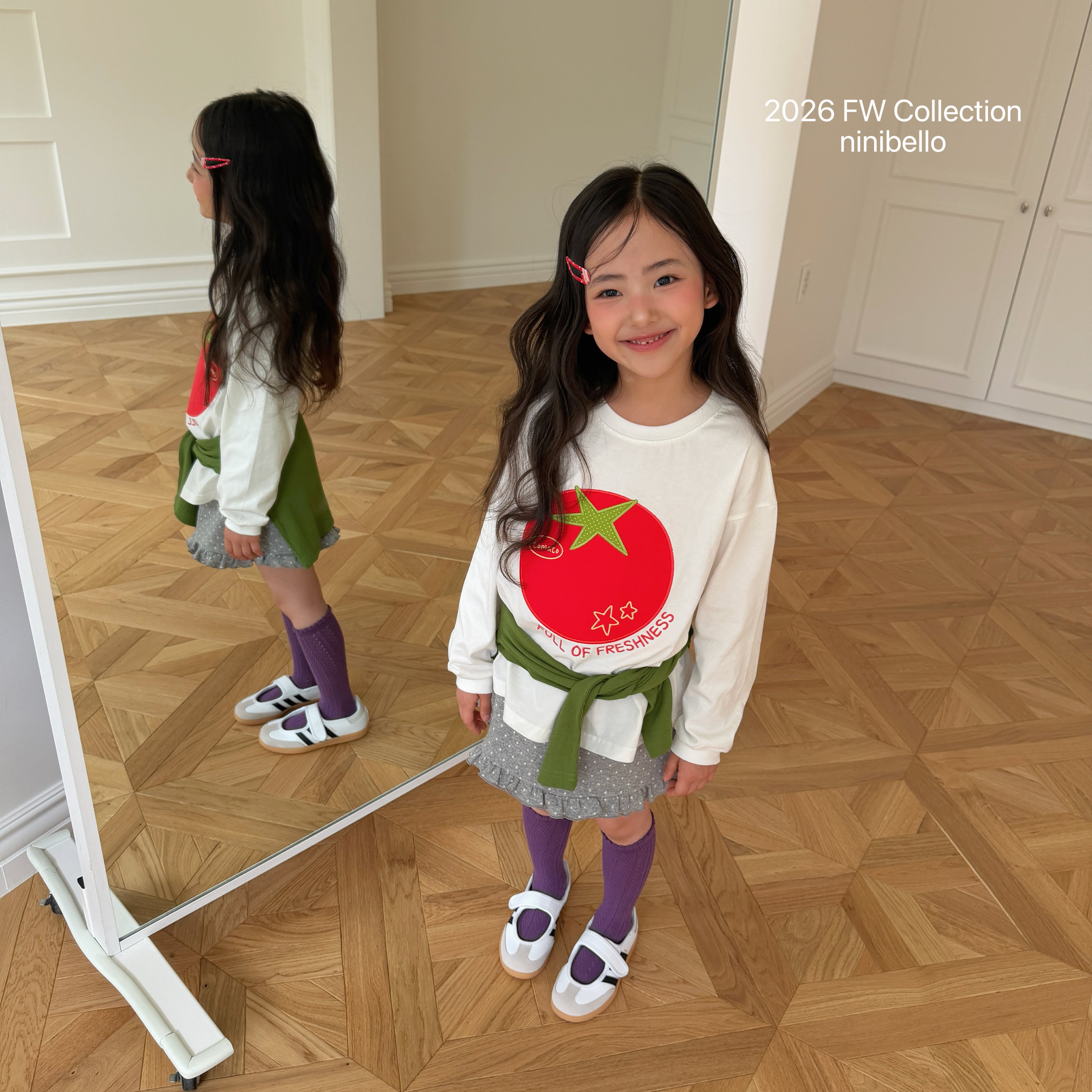 ［ninibello］Tomato patch tee