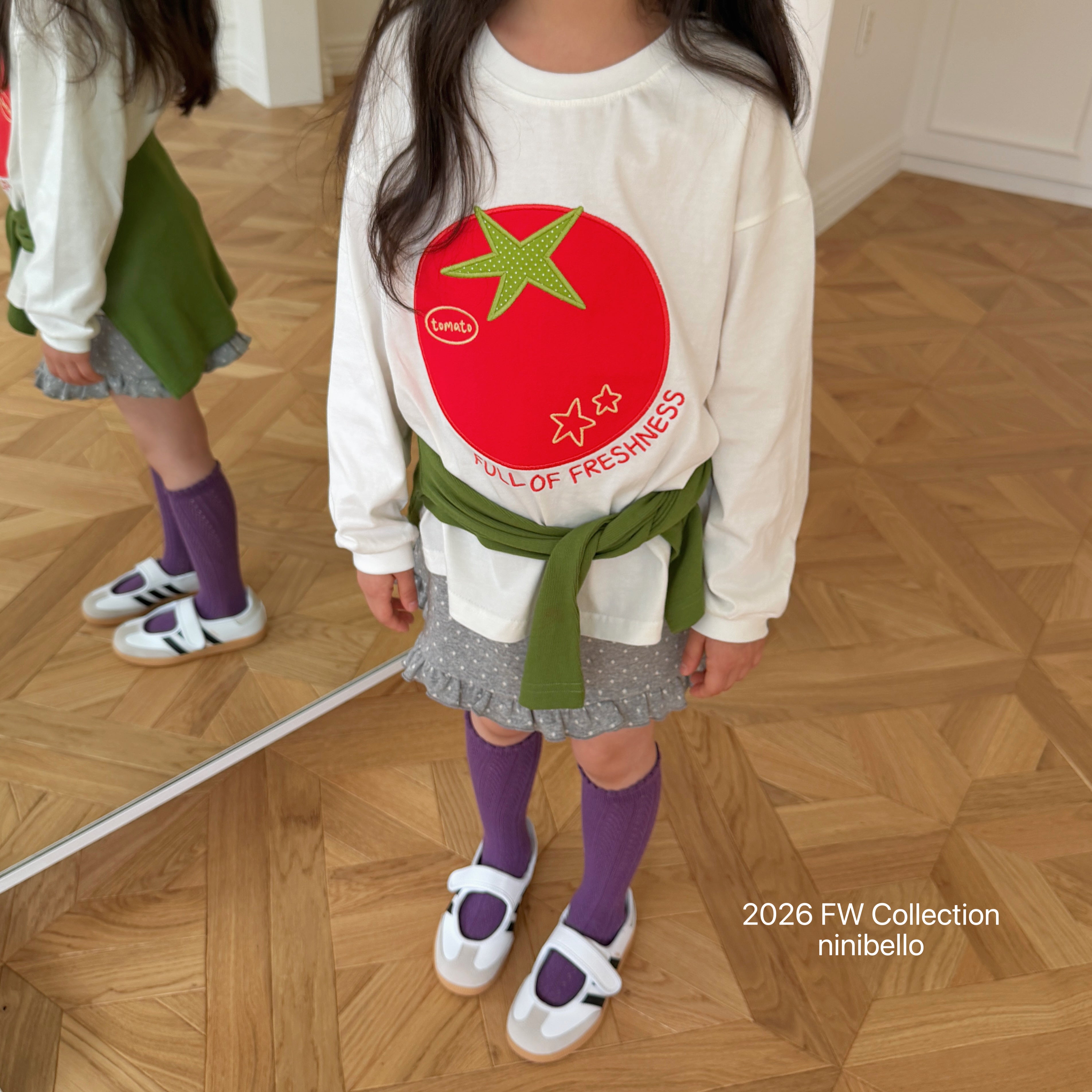 ［ninibello］Tomato patch tee
