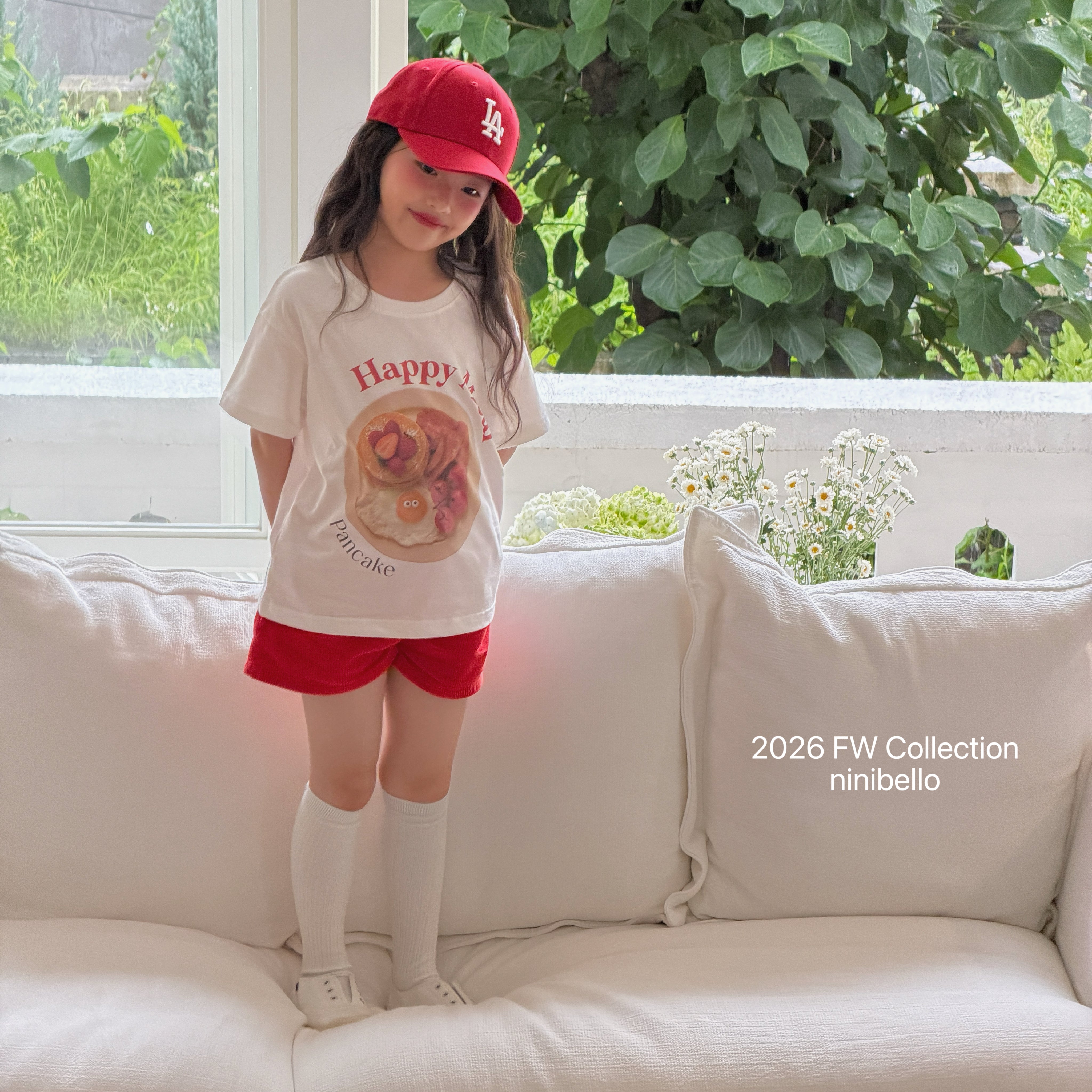 ［ninibello］Peekaboo corduroy pants