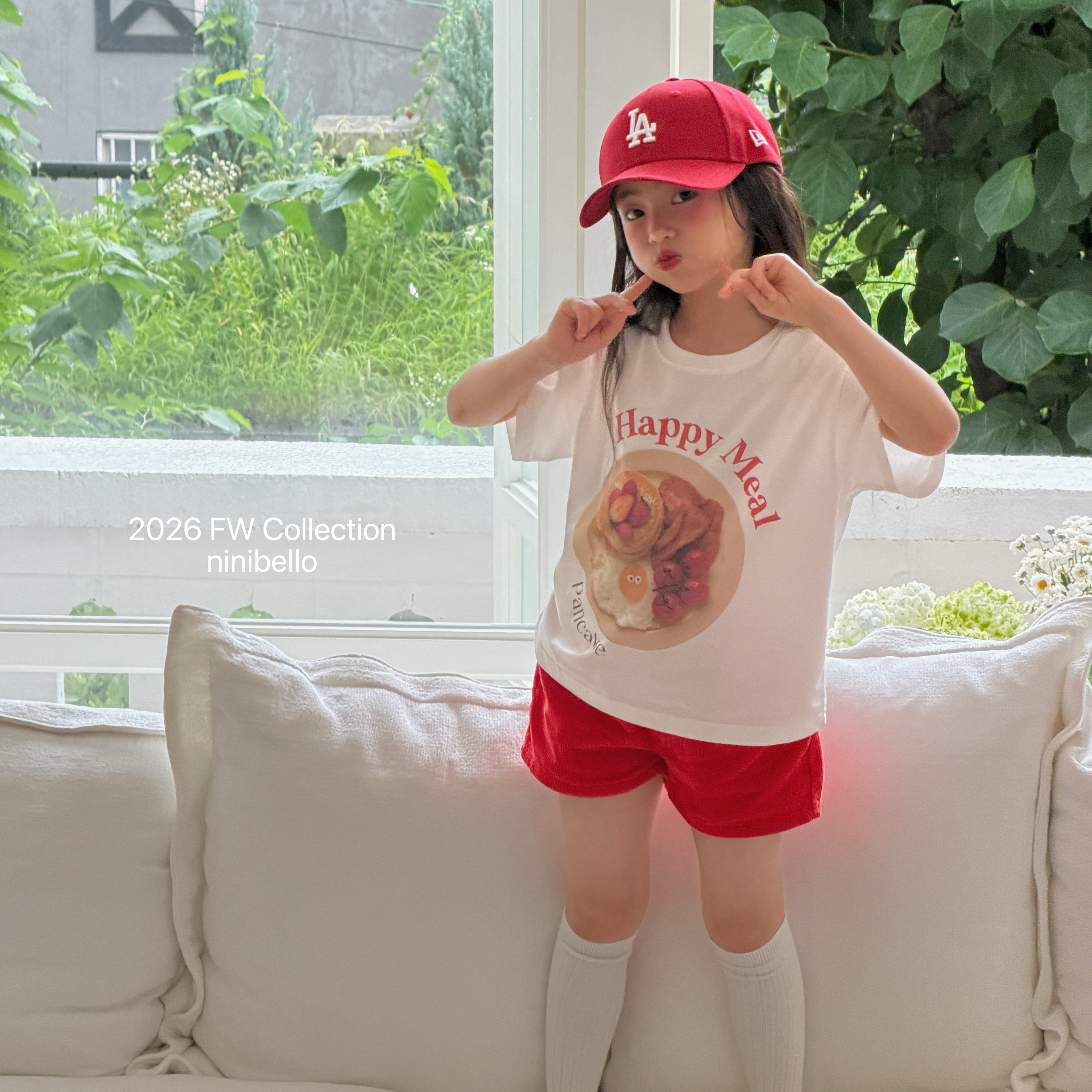 ［ninibello］Happy meal short sleeve tee (kids)