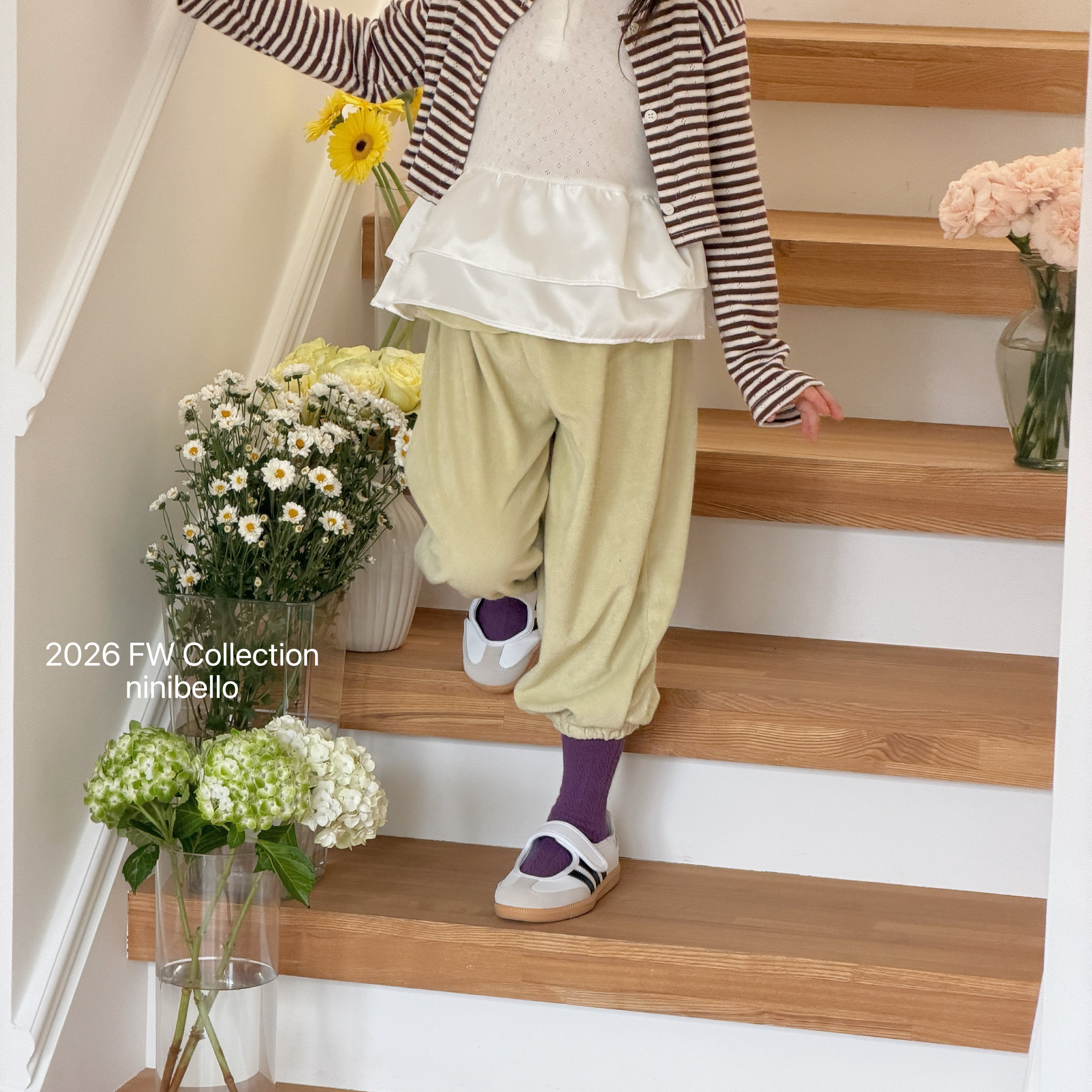 ［ninibello］Yammy terry bonbon pants