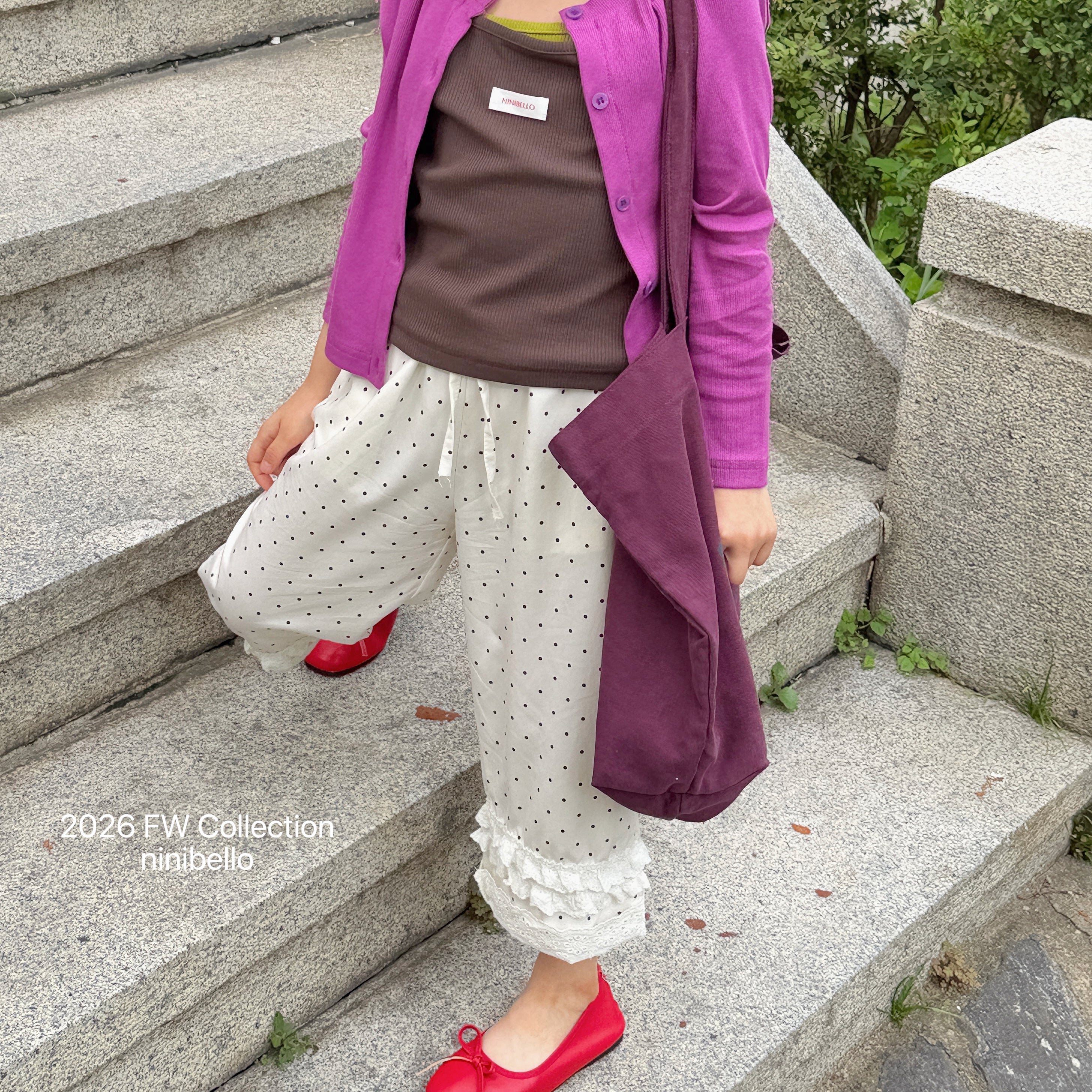 ［ninibello］Miel lace pants