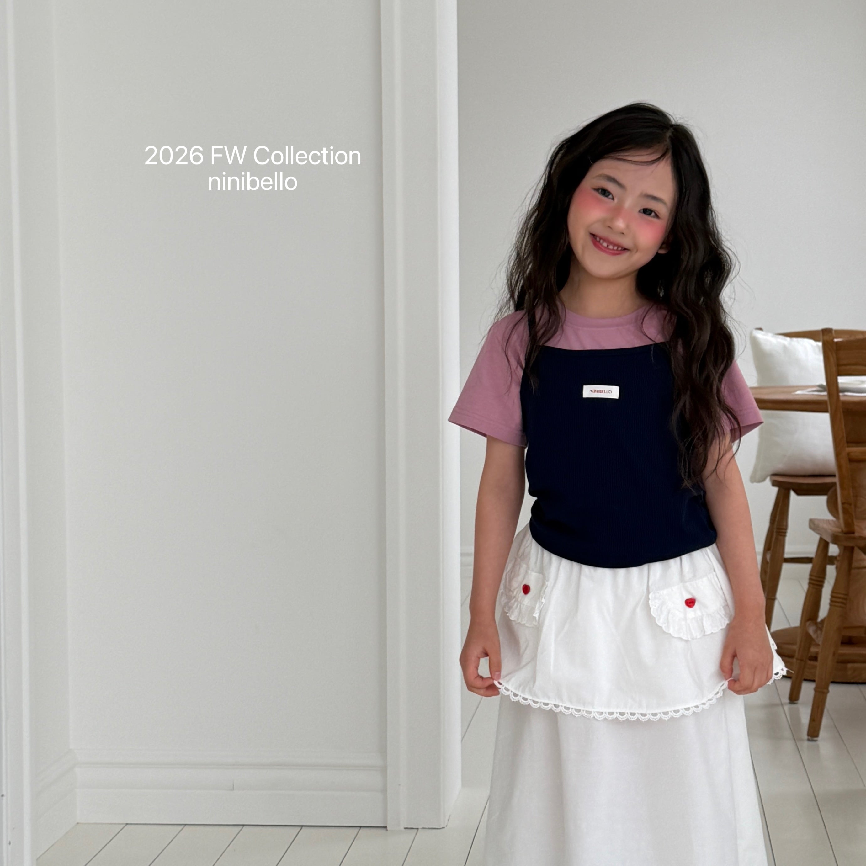 ［ninibello］Momo apron skirt
