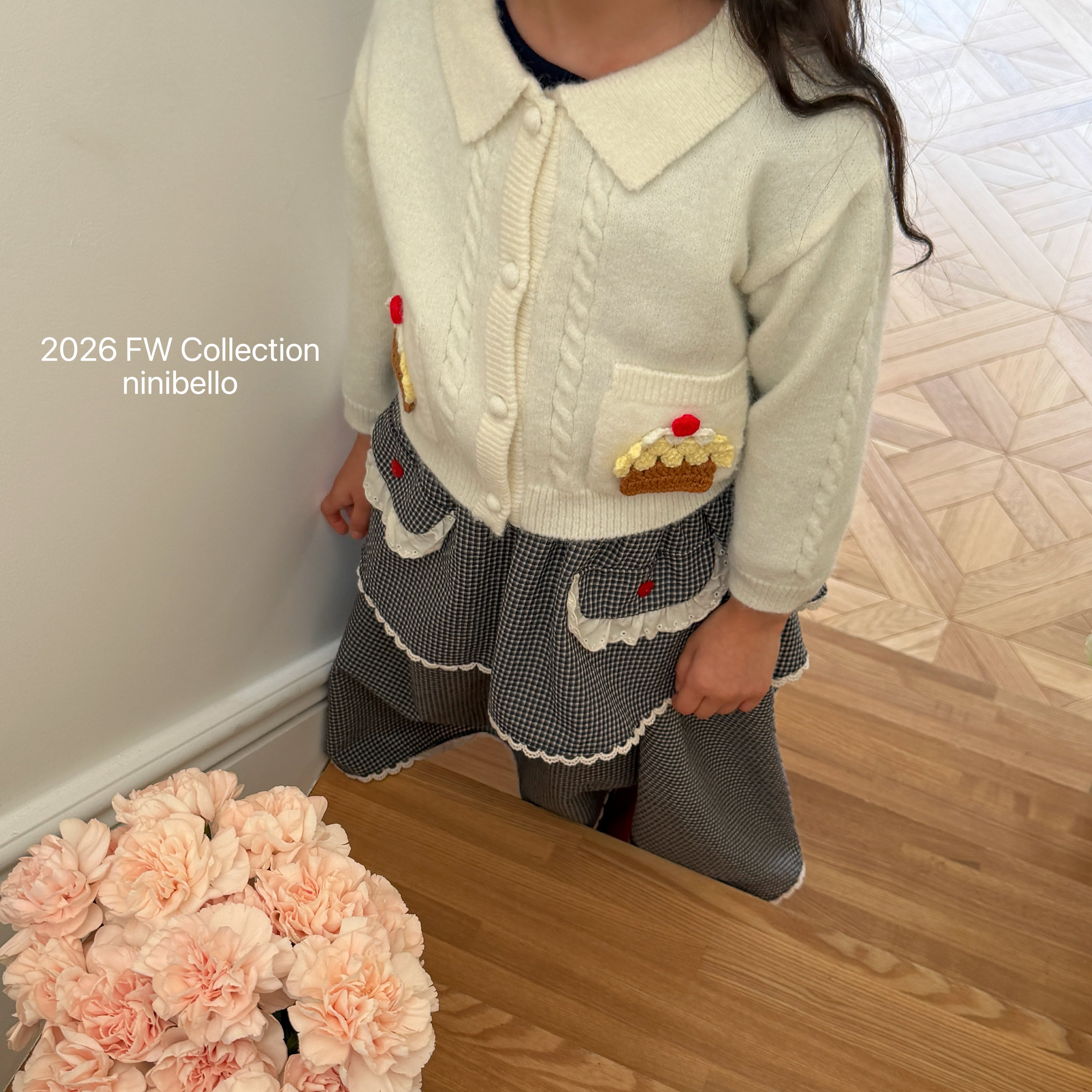 ［ninibello］Cup cake knit cardigan