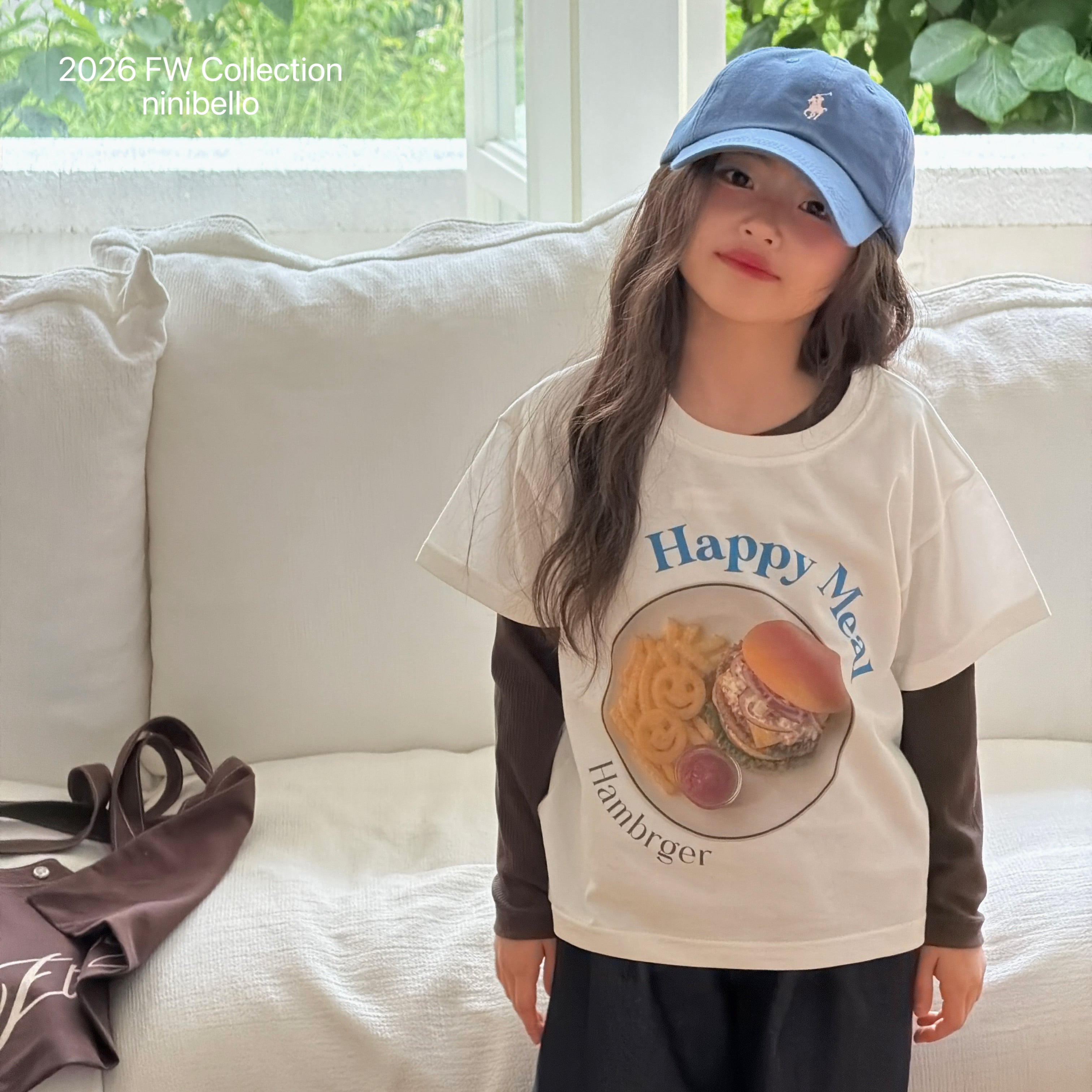 ［ninibello］Happy meal short sleeve tee (kids)