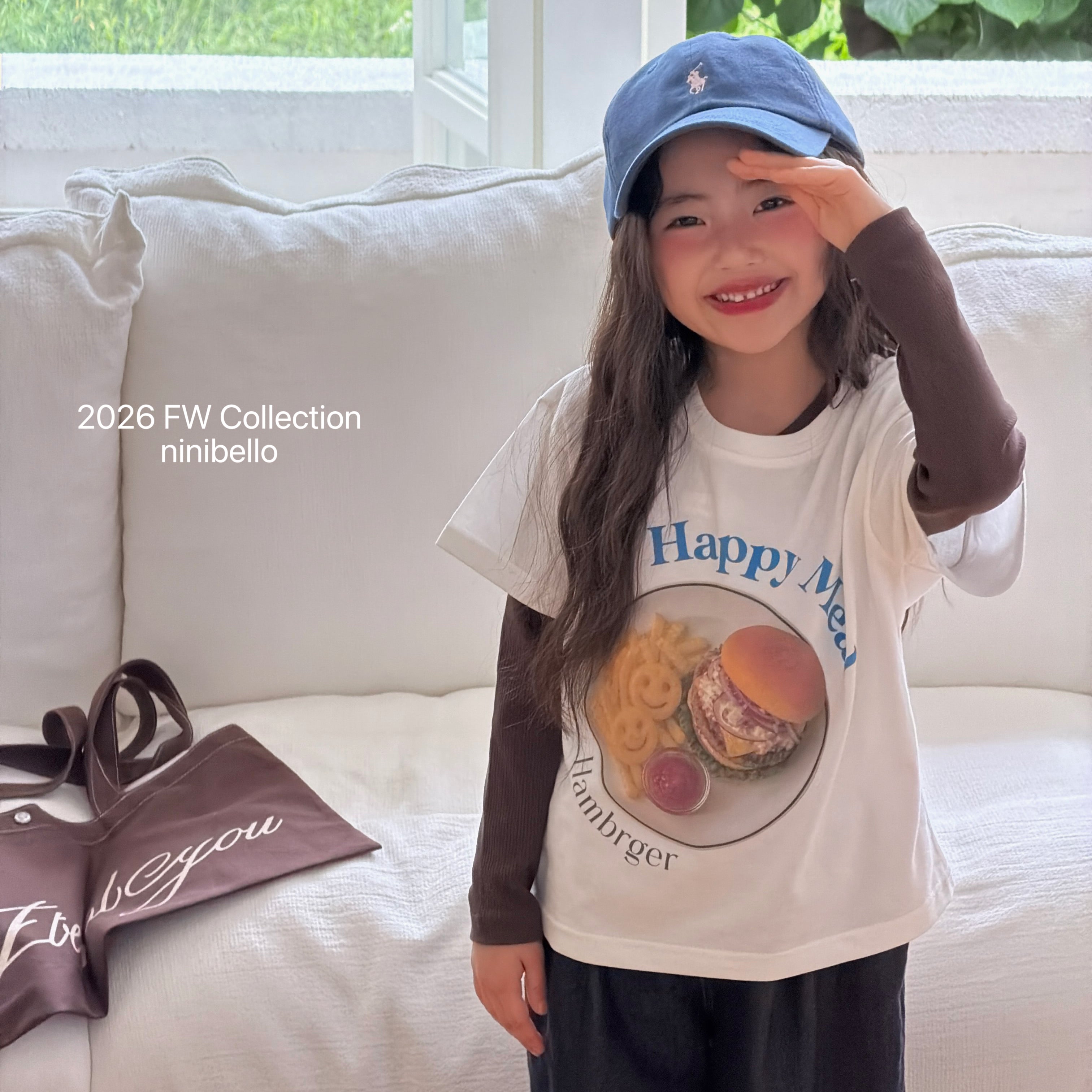 ［ninibello］Happy meal short sleeve tee (kids)