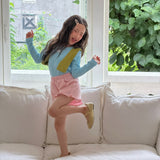 ［ninibello］Heart corduroy frill pants
