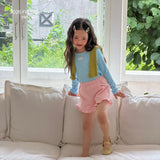［ninibello］Heart corduroy frill pants