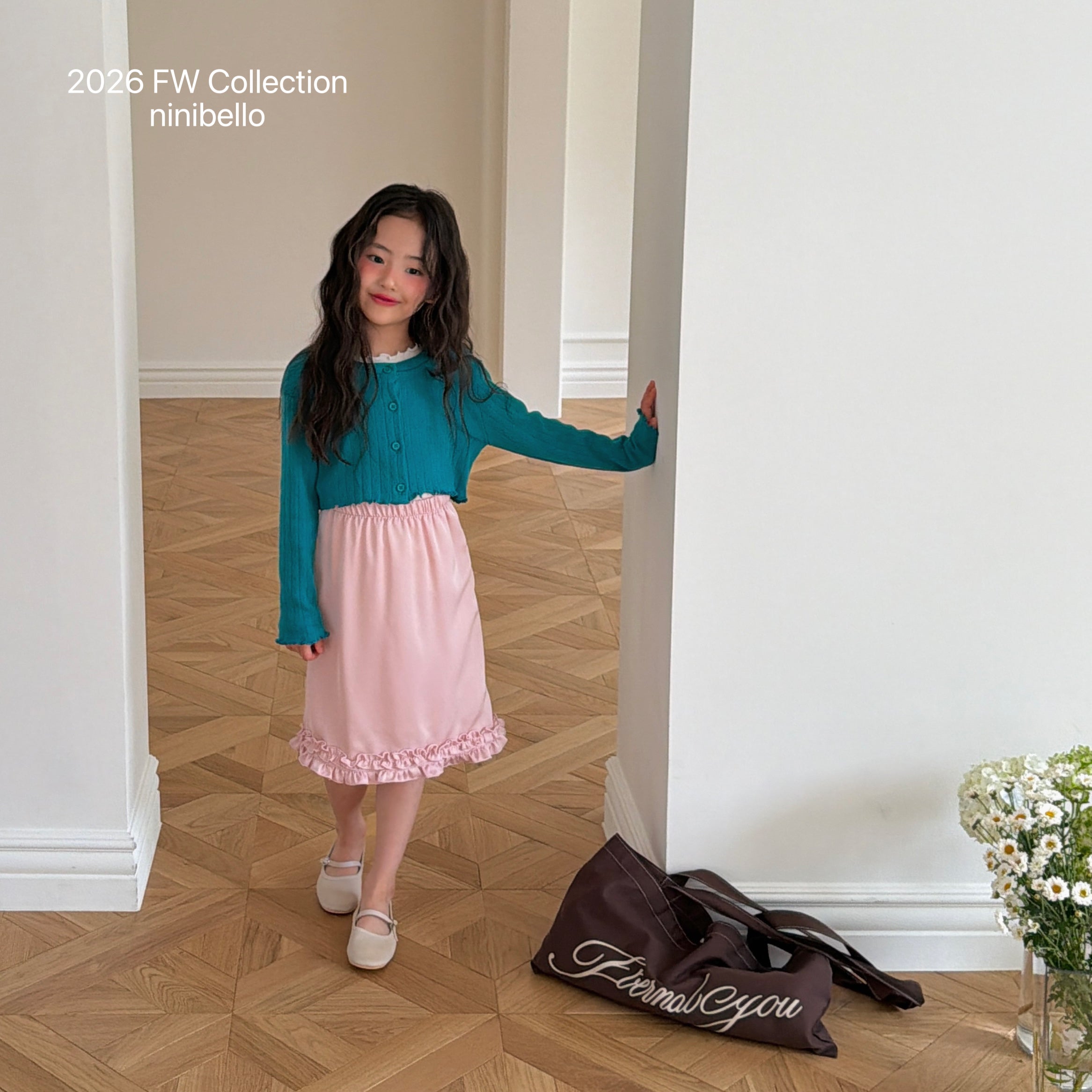 ［ninibello］Mico satin skirt