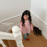 ［ninibello］Milky stripe collar tee (kids)