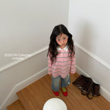 ［ninibello］Milky stripe collar tee (kids)