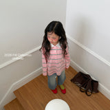 ［ninibello］Milky stripe collar tee (kids)