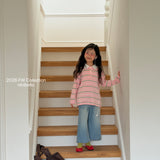 ［ninibello］Milky stripe collar tee (kids)