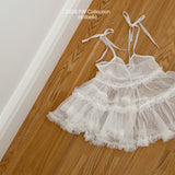 ［ninibello］Shasha lace one-piece