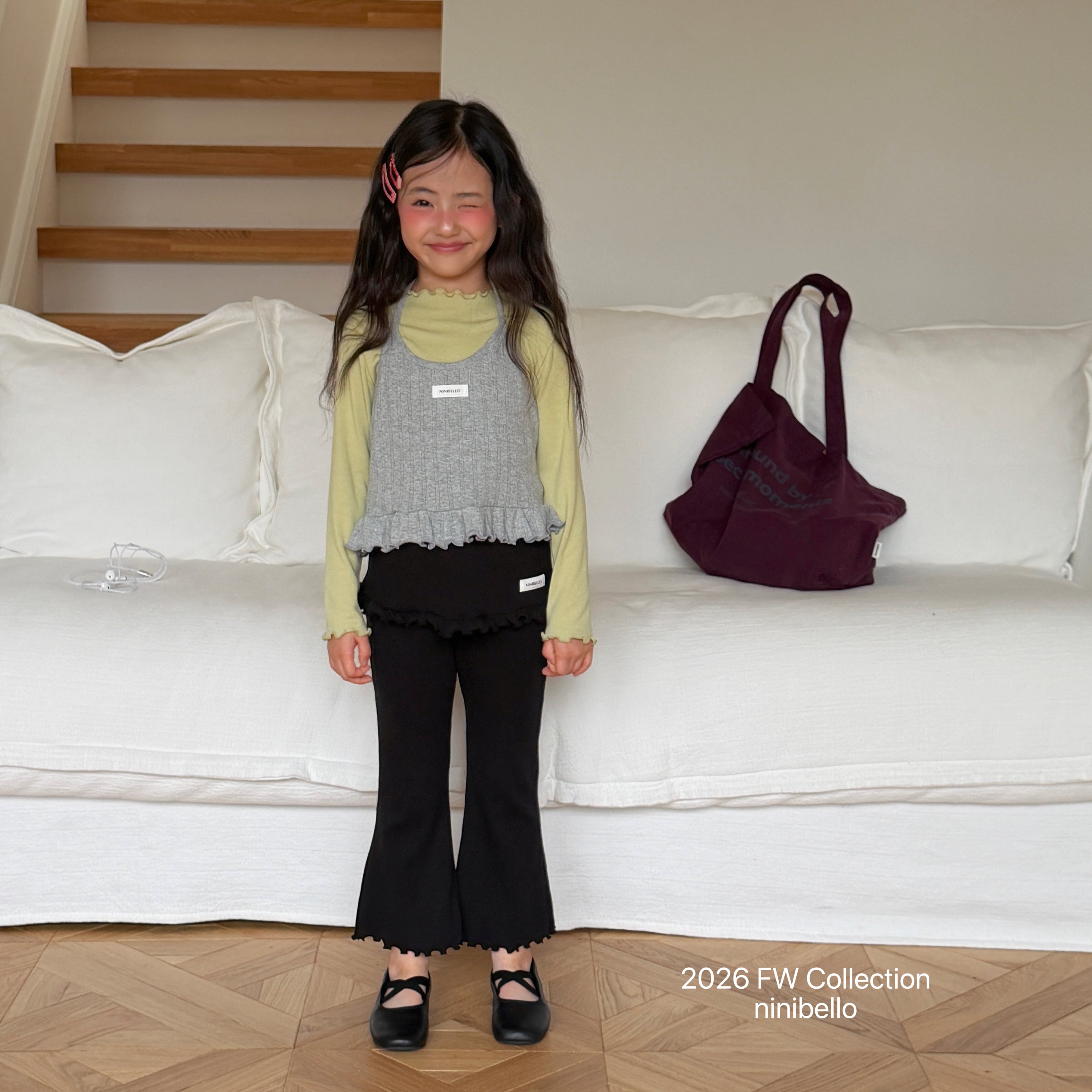 ［ninibello］Vivi eyelet holter neck tops