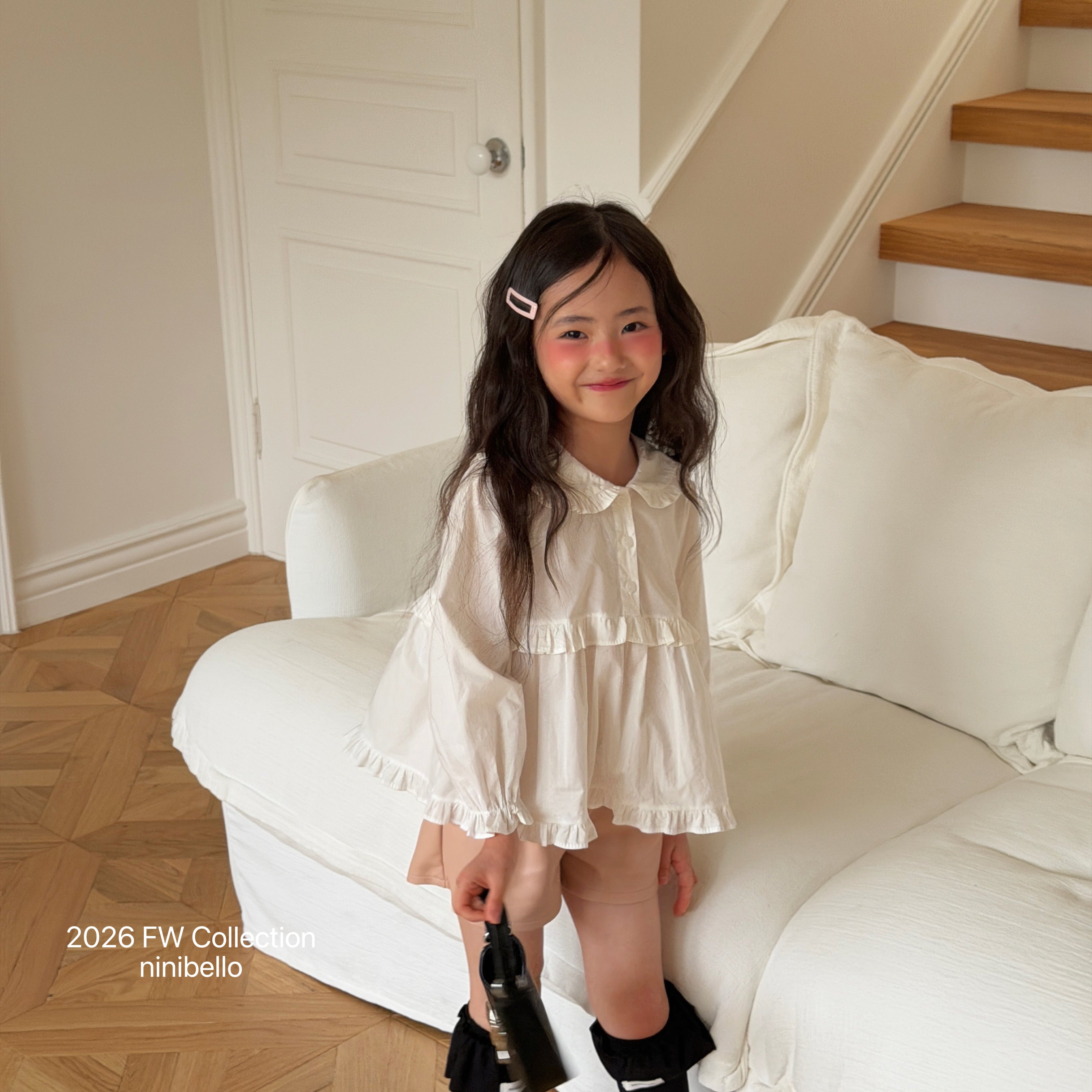 ［ninibello］Wendy collar blouse