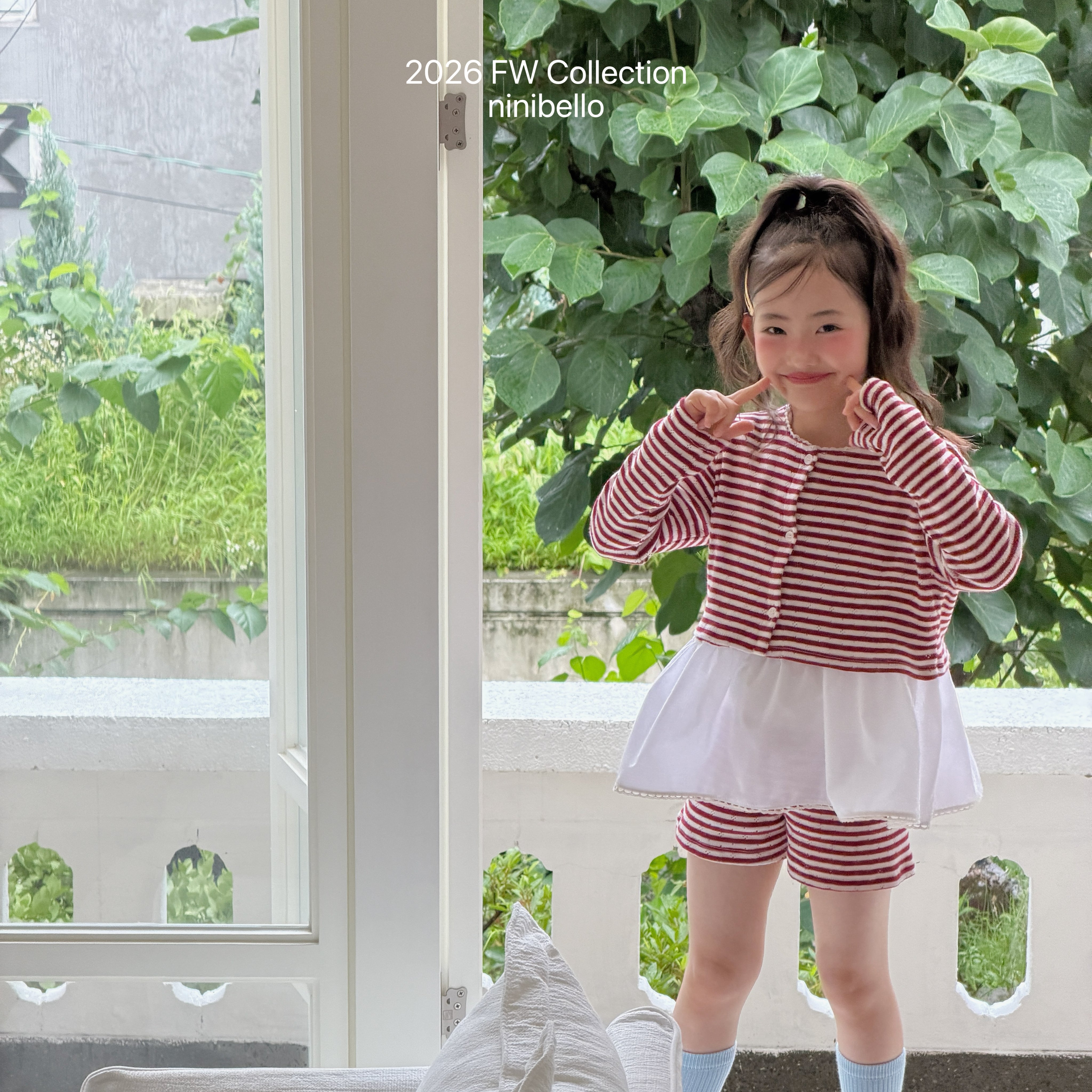 ［ninibello］Tammy stripe bustier