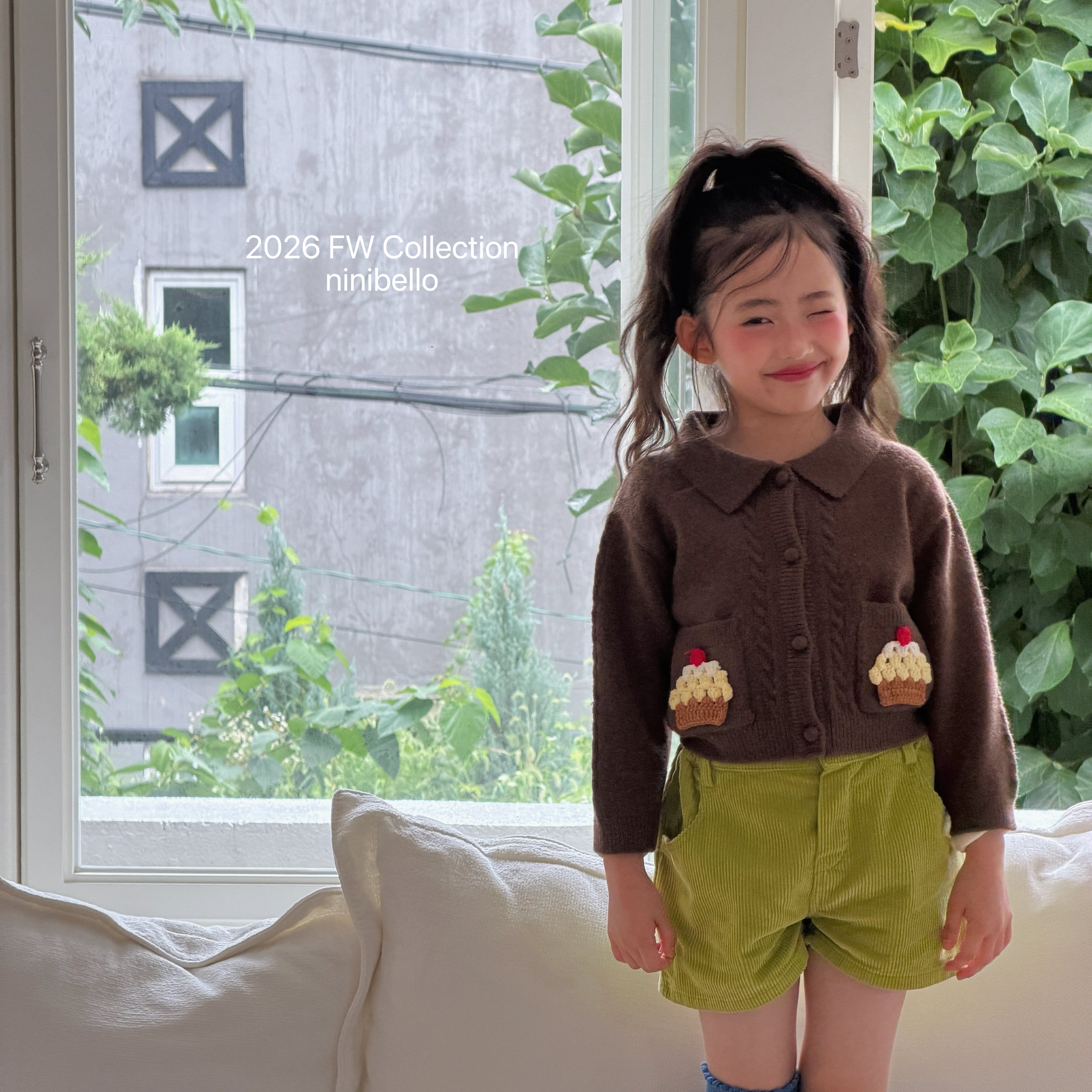 ［ninibello］Cup cake knit cardigan