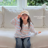 ［ninibello］Milky stripe collar tee (kids)