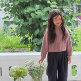 ［ninibello］Mob knit cardigan