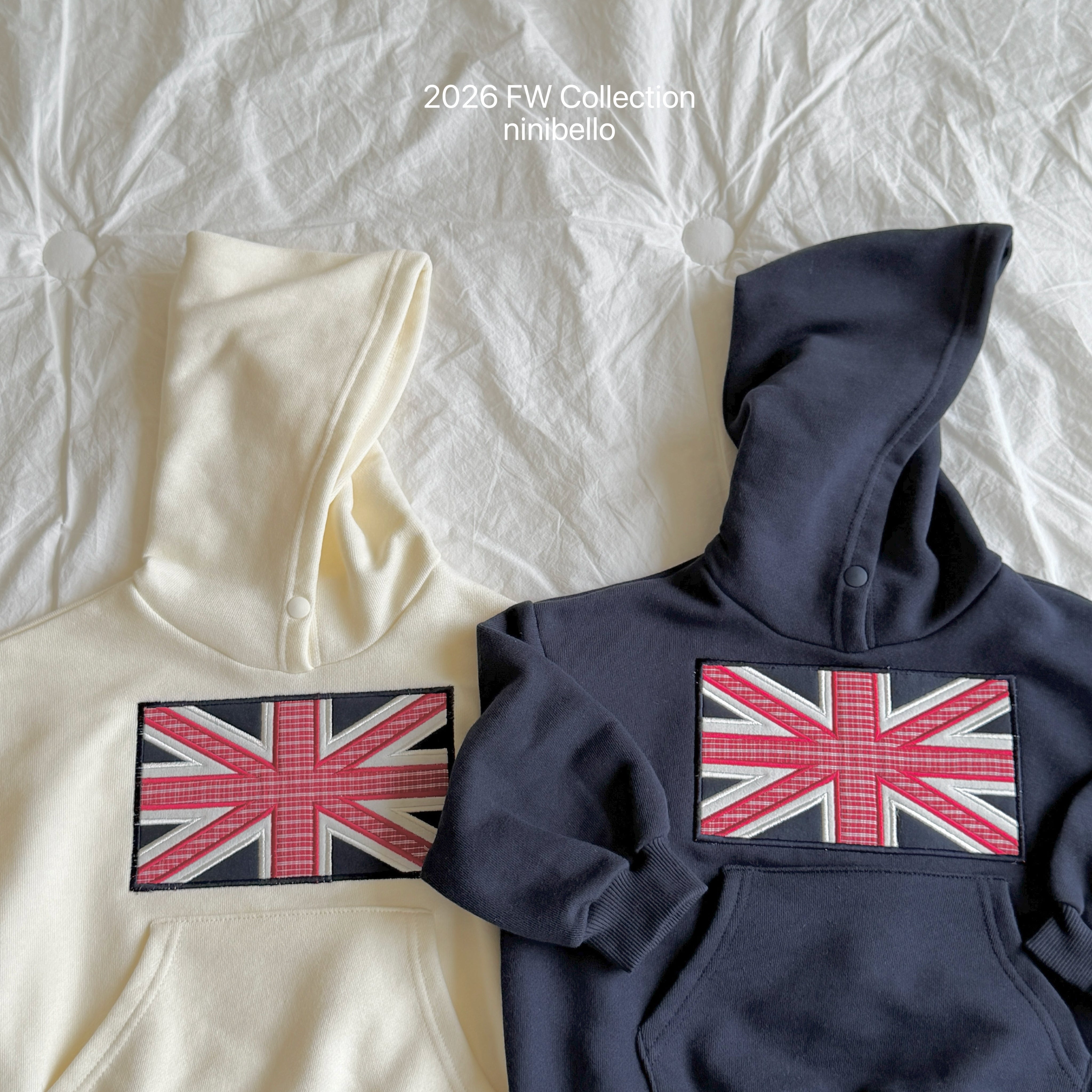［ninibello］London patch hoodie