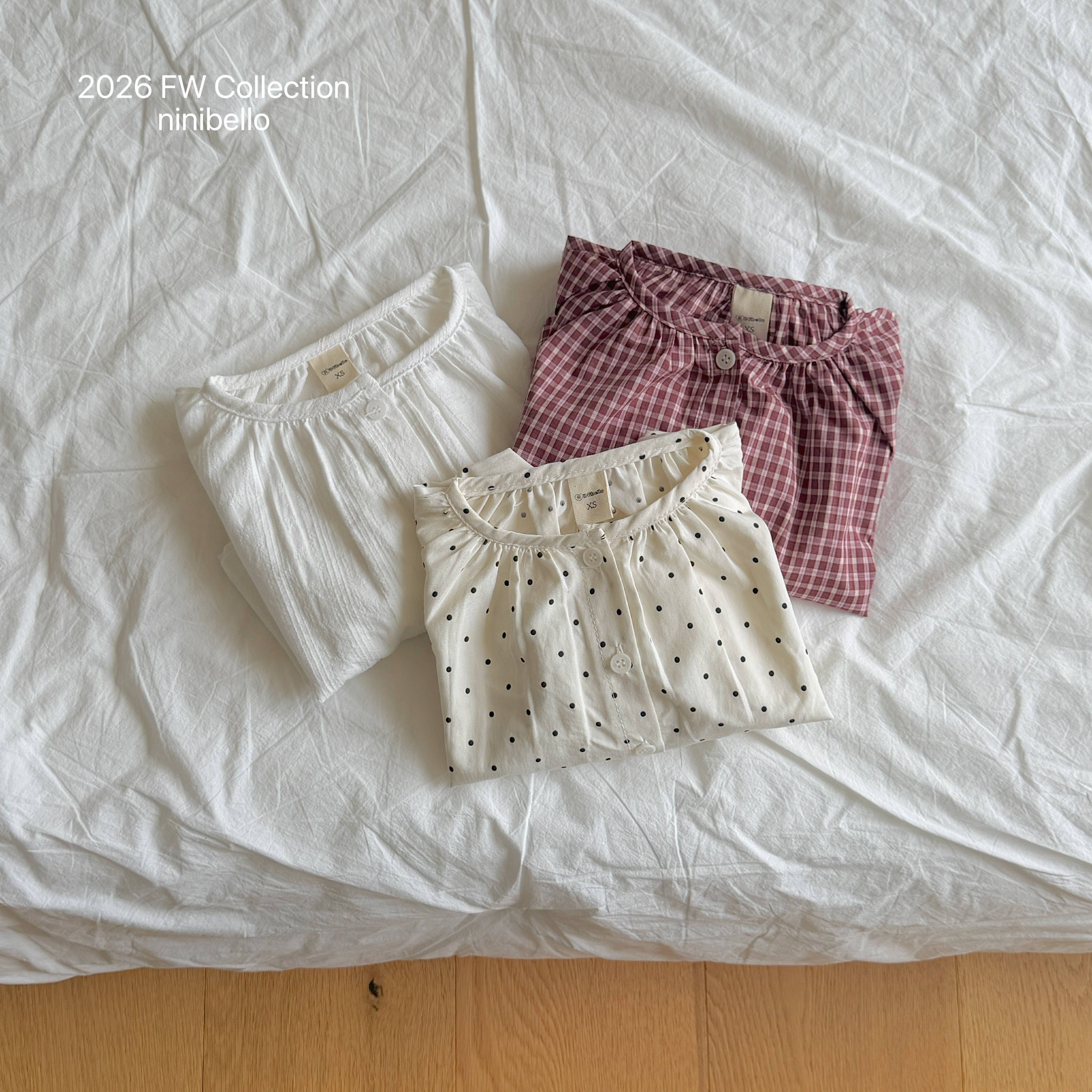 ［ninibello］Hazel puff blouse