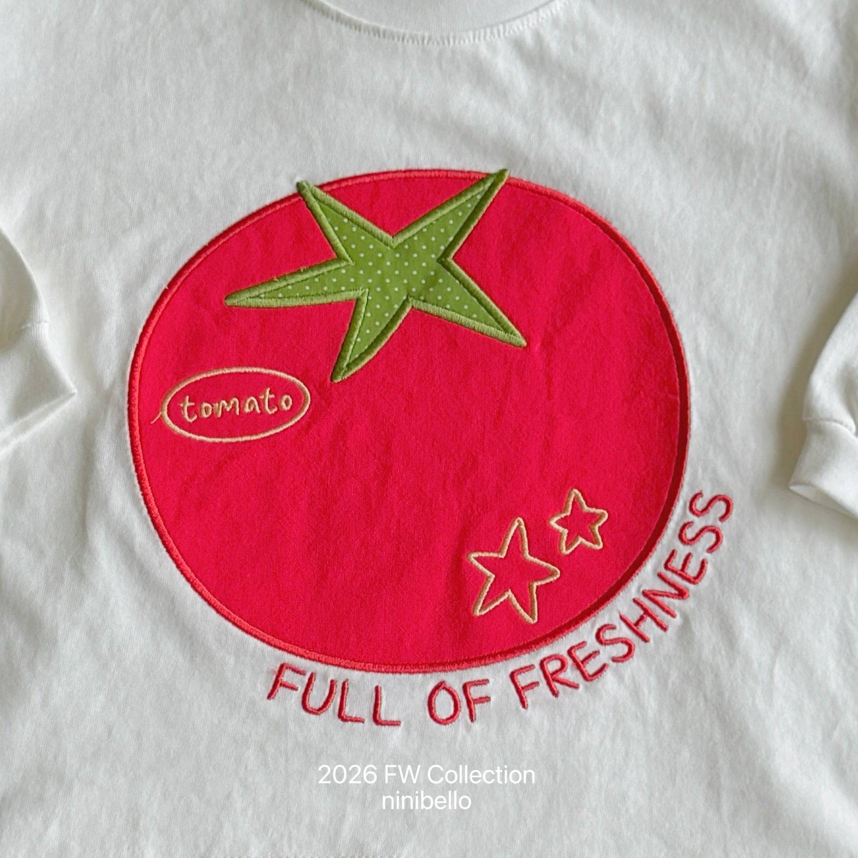 ［ninibello］Tomato patch tee