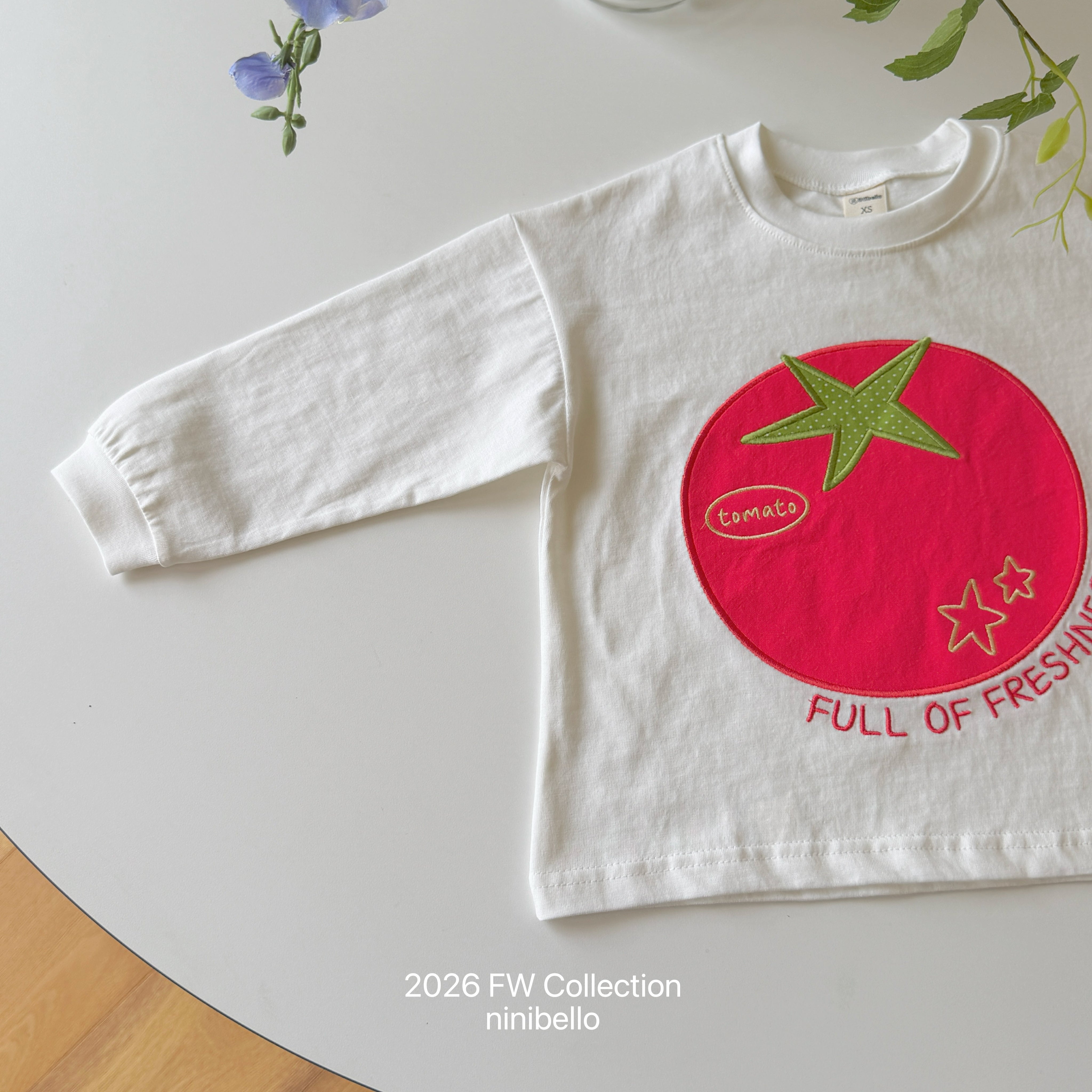 ［ninibello］Tomato patch tee