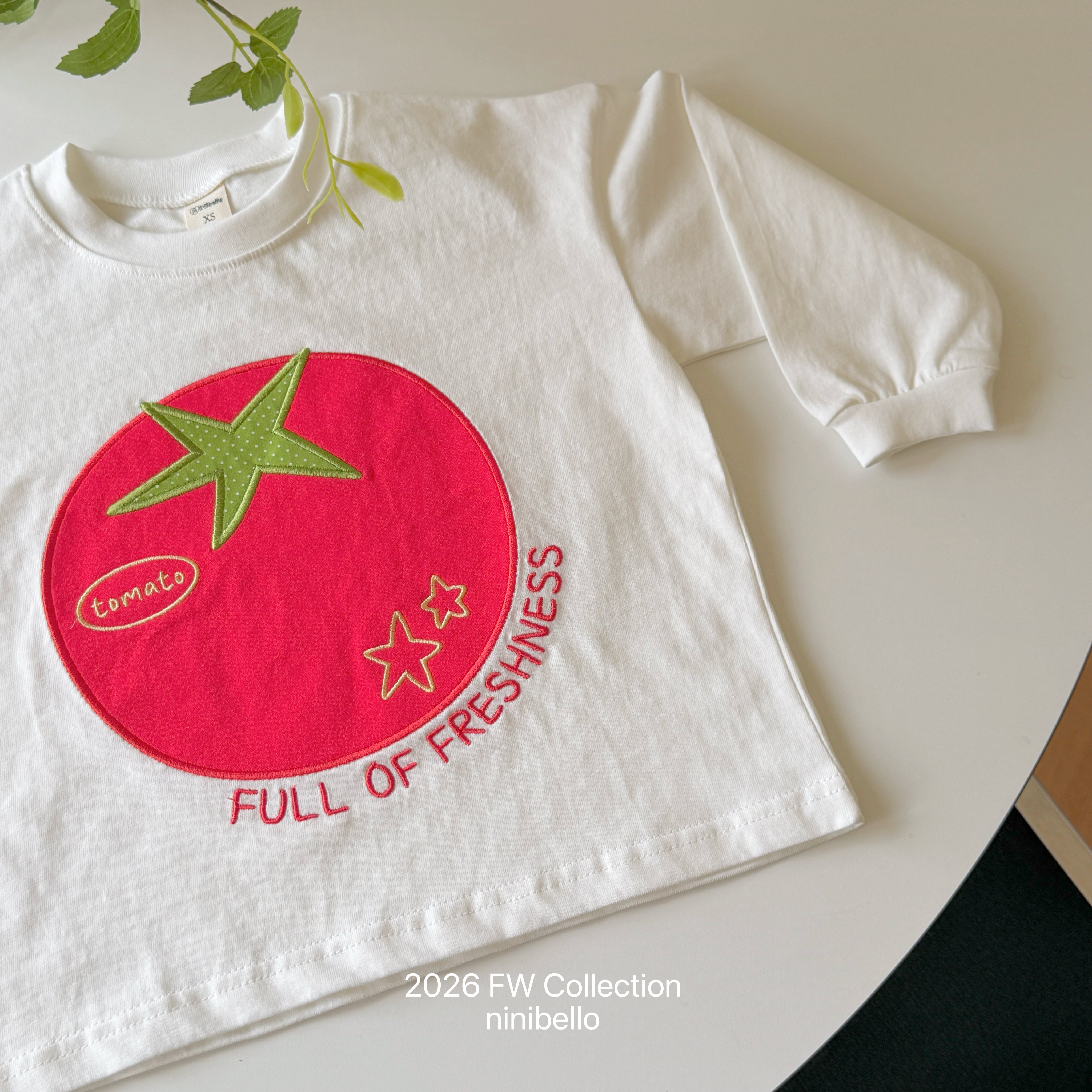 ［ninibello］Tomato patch tee