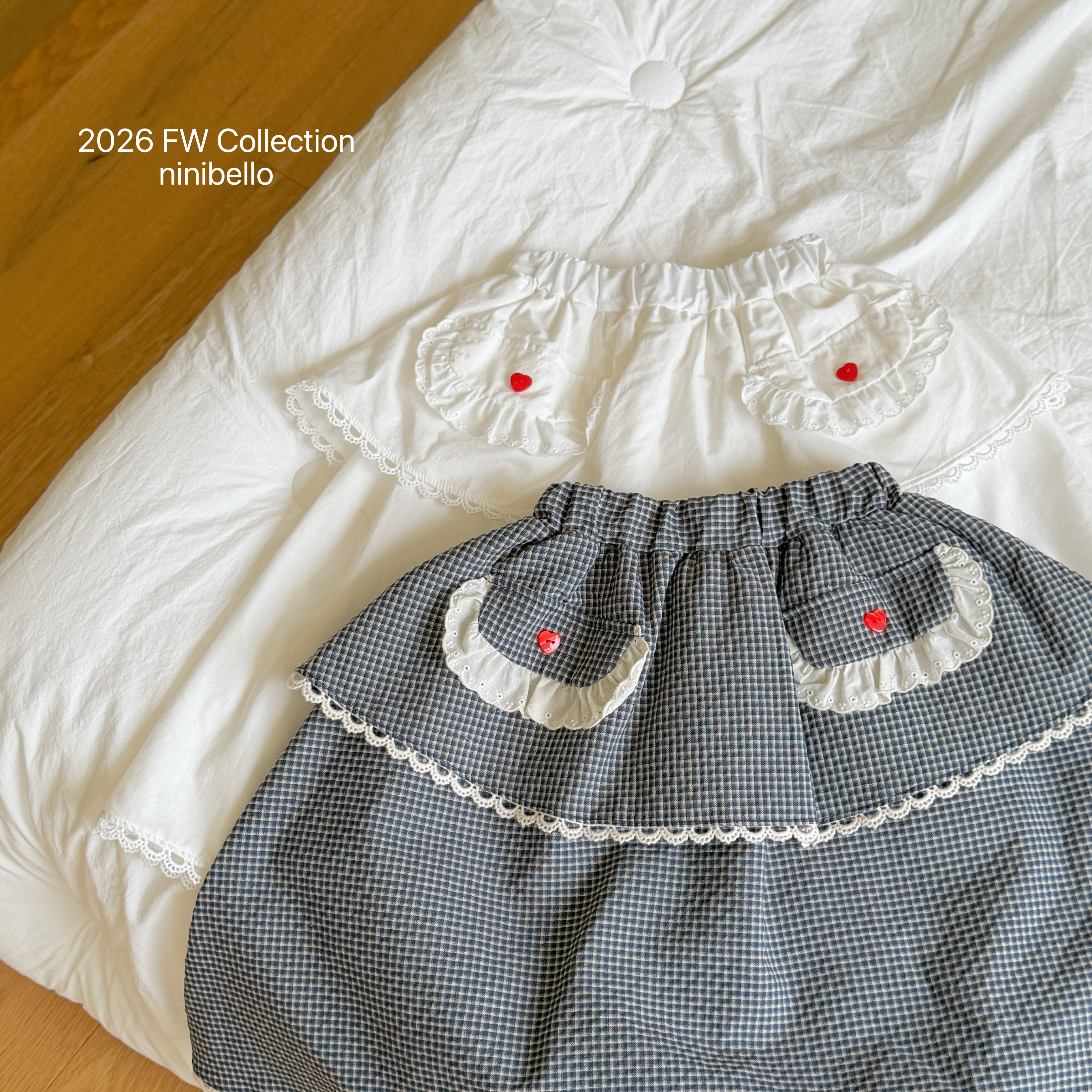 ［ninibello］Momo apron skirt