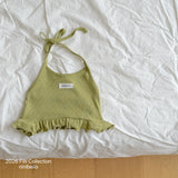 ［ninibello］Vivi eyelet holter neck tops