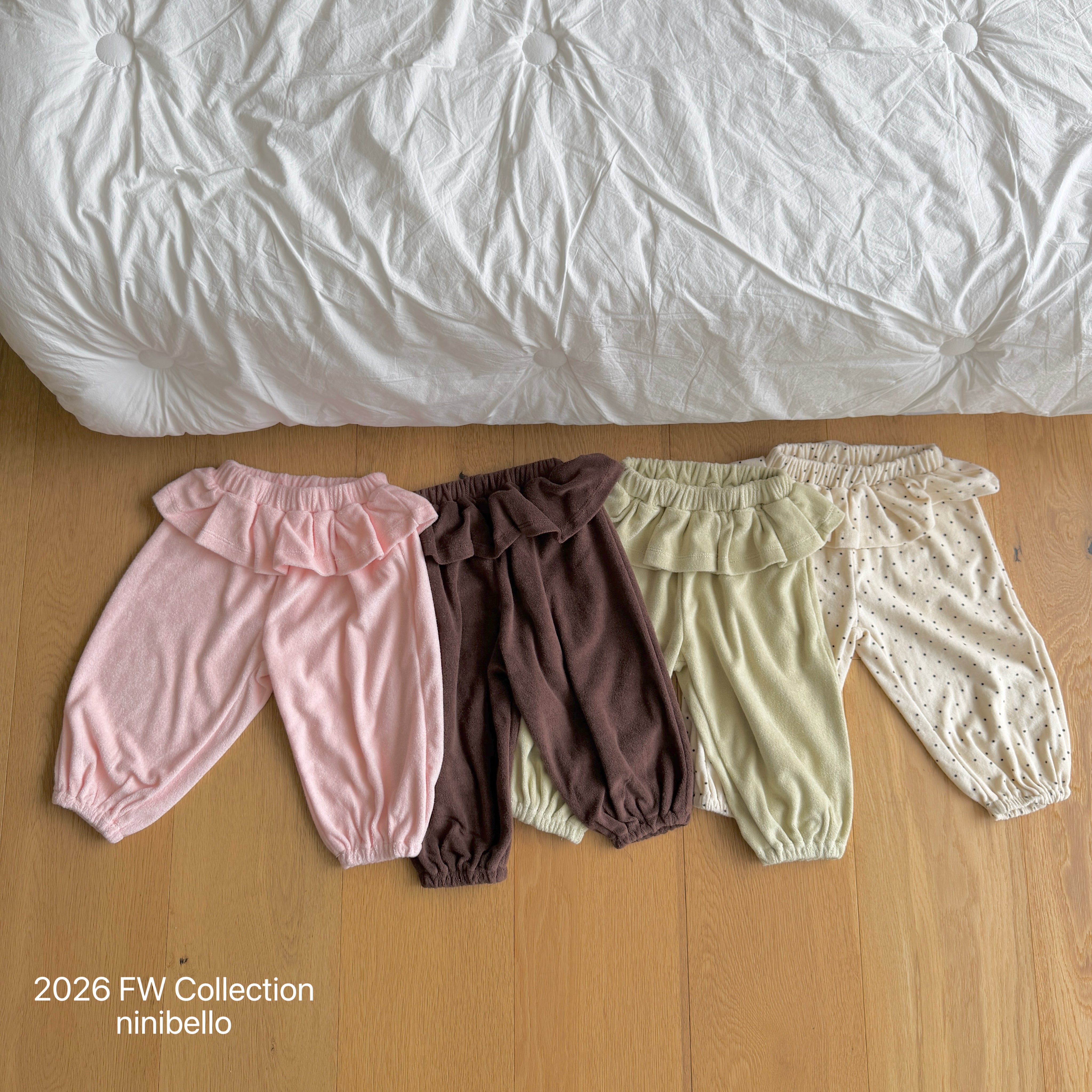 ［ninibello］Yammy terry bonbon pants