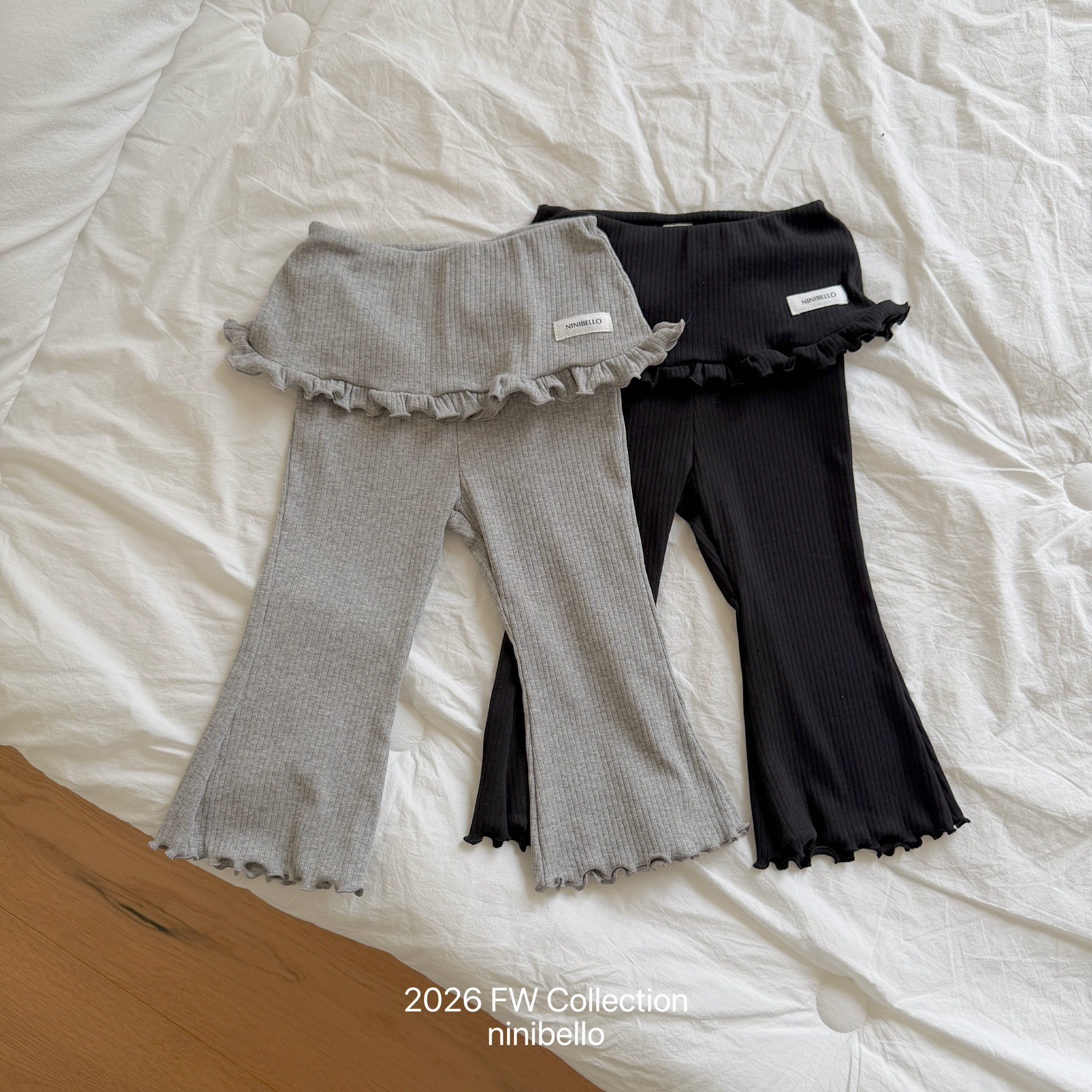 ［ninibello］Titi skirt flare pants