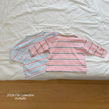 ［ninibello］Milky stripe collar tee (kids)