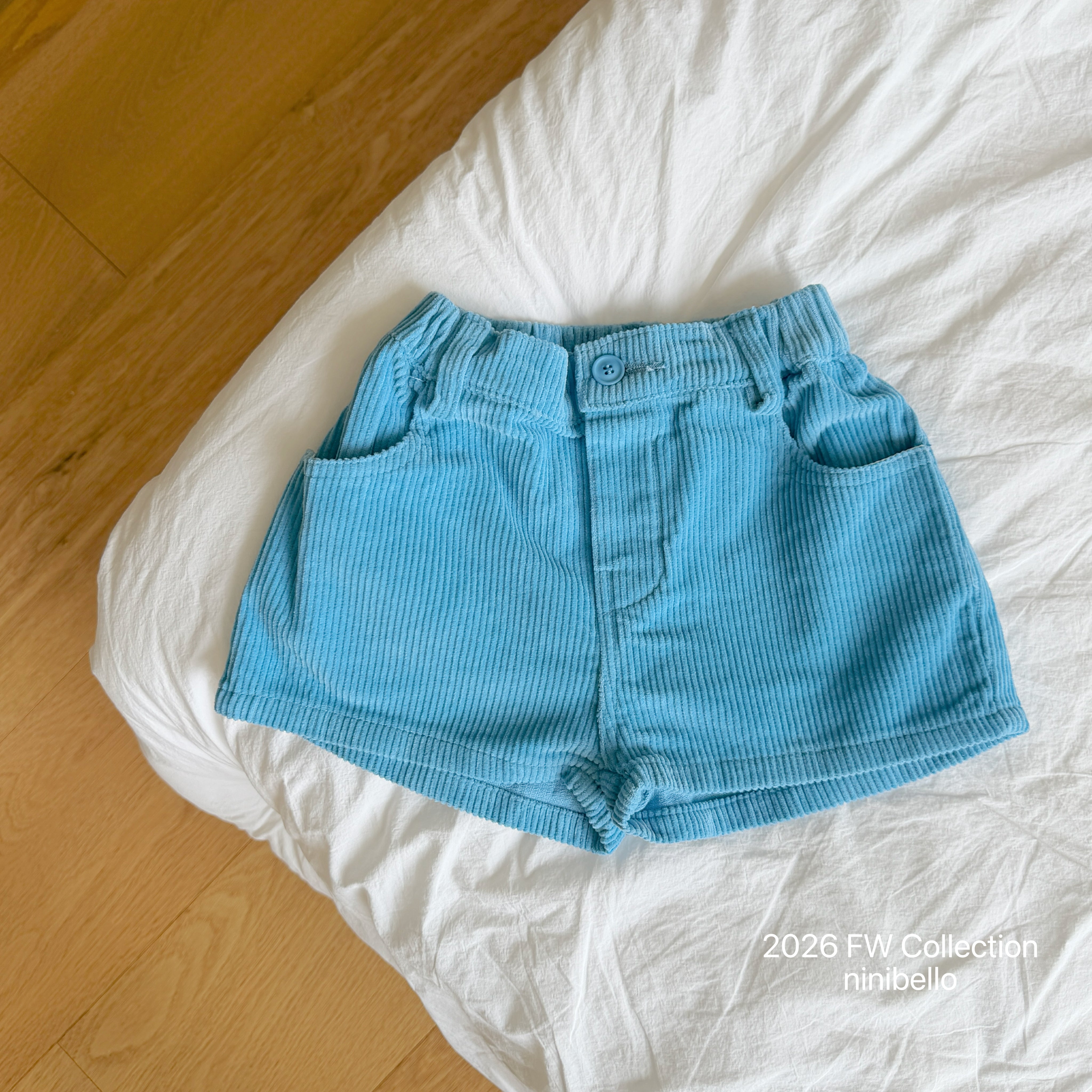 ［ninibello］Peekaboo corduroy pants