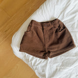 ［ninibello］Peekaboo corduroy pants