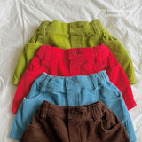 ［ninibello］Peekaboo corduroy pants