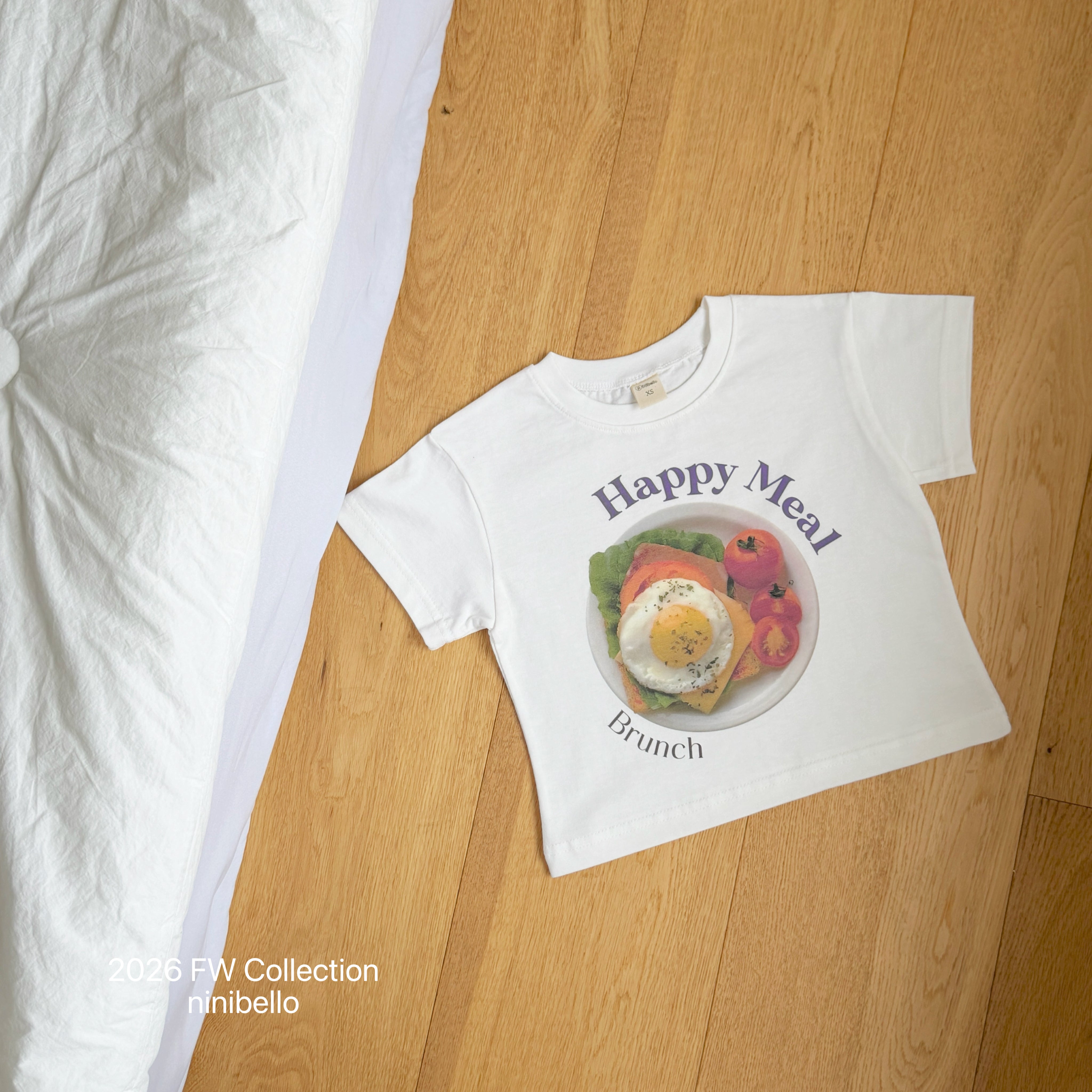 ［ninibello］Happy meal short sleeve tee (kids)