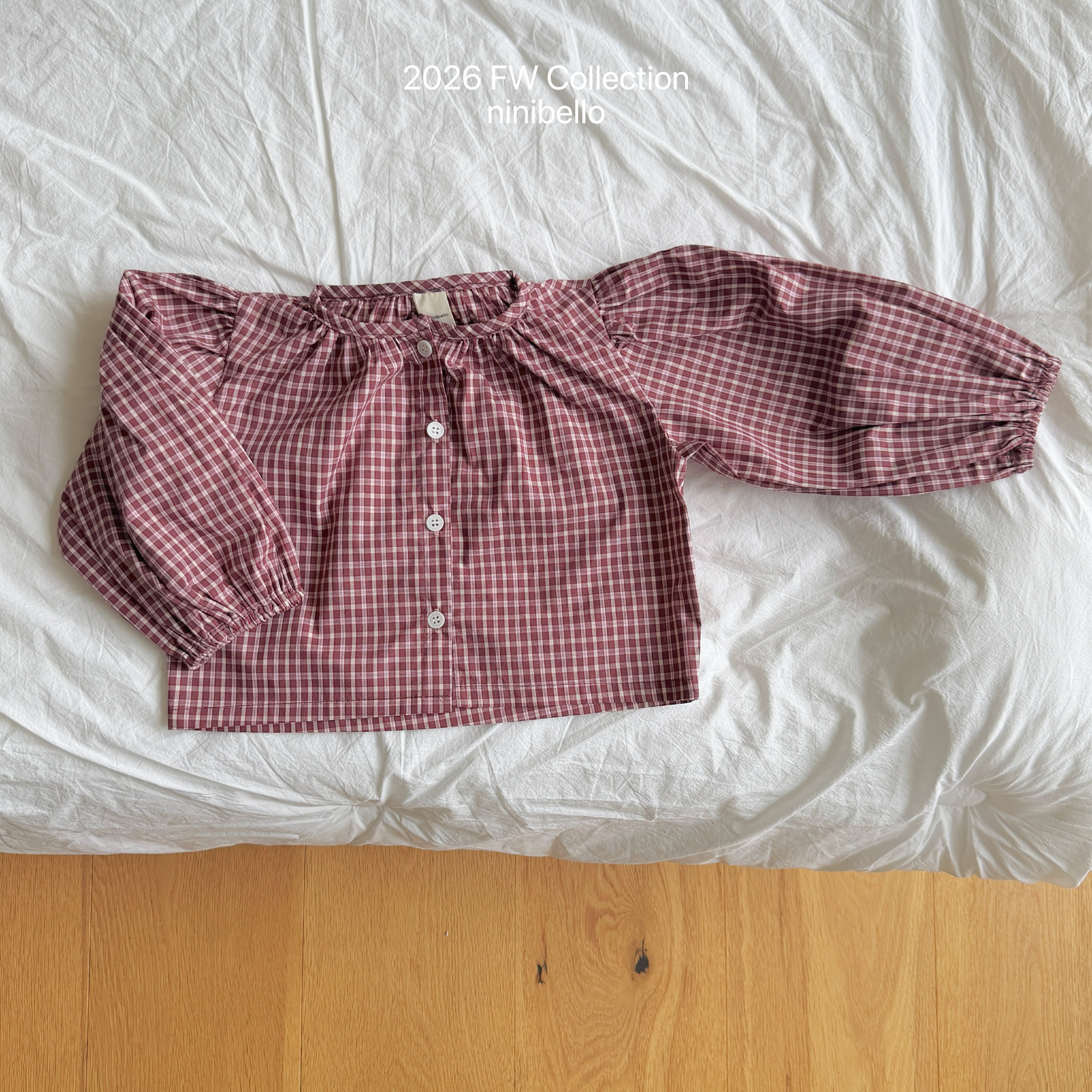 ［ninibello］Hazel puff blouse