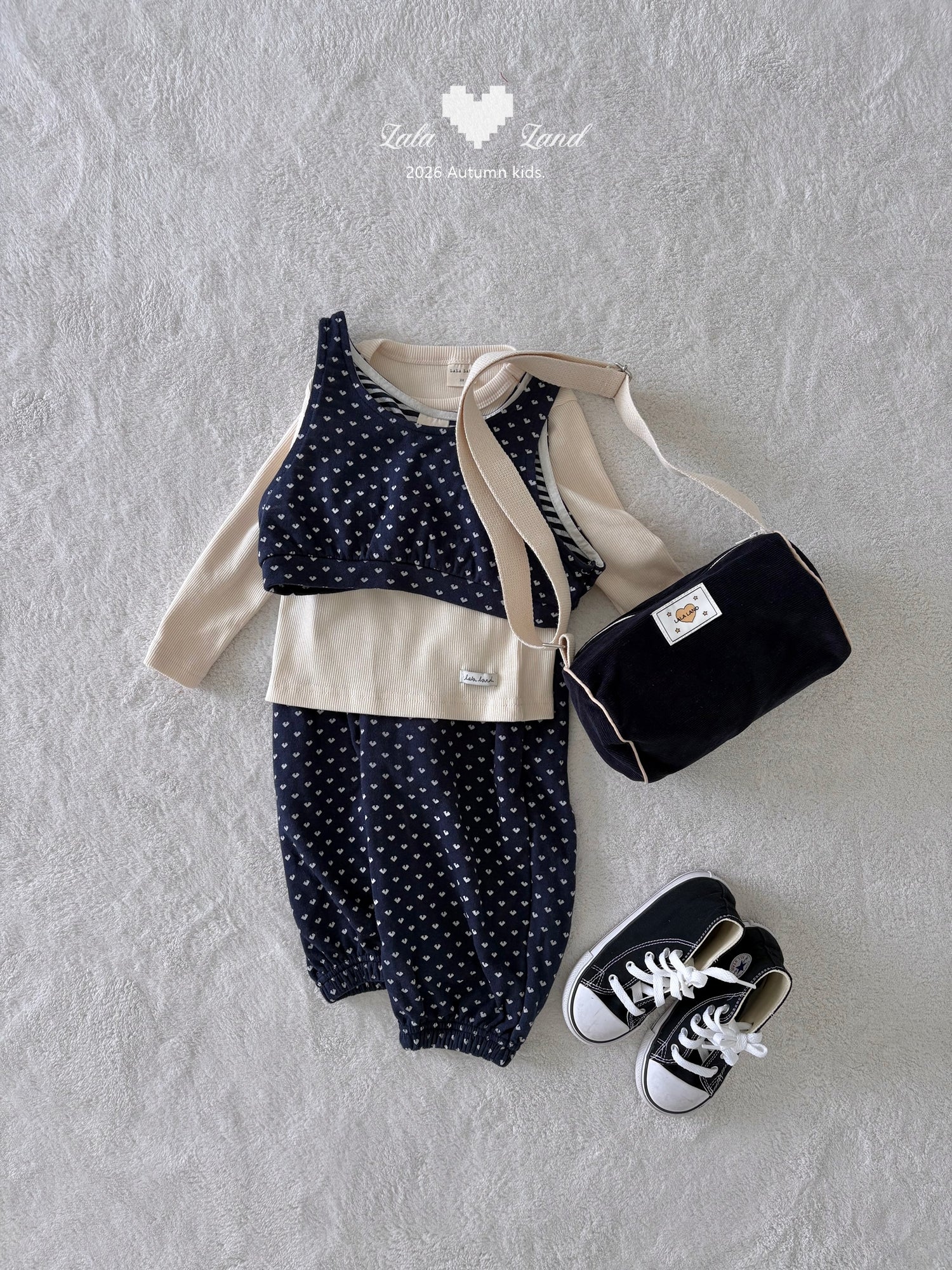 ［Lala land］Heart jogger pants