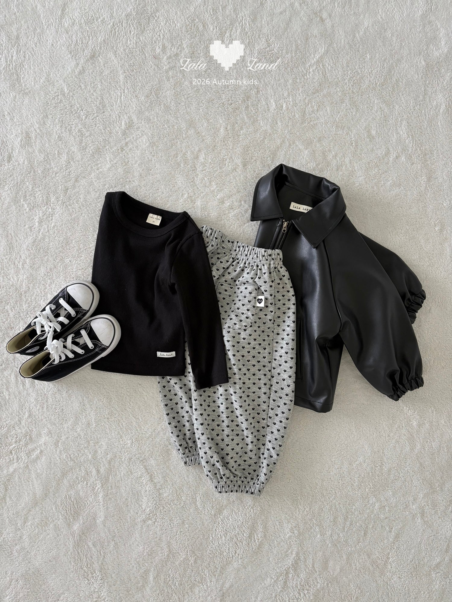 ［Lala land］Heart jogger pants