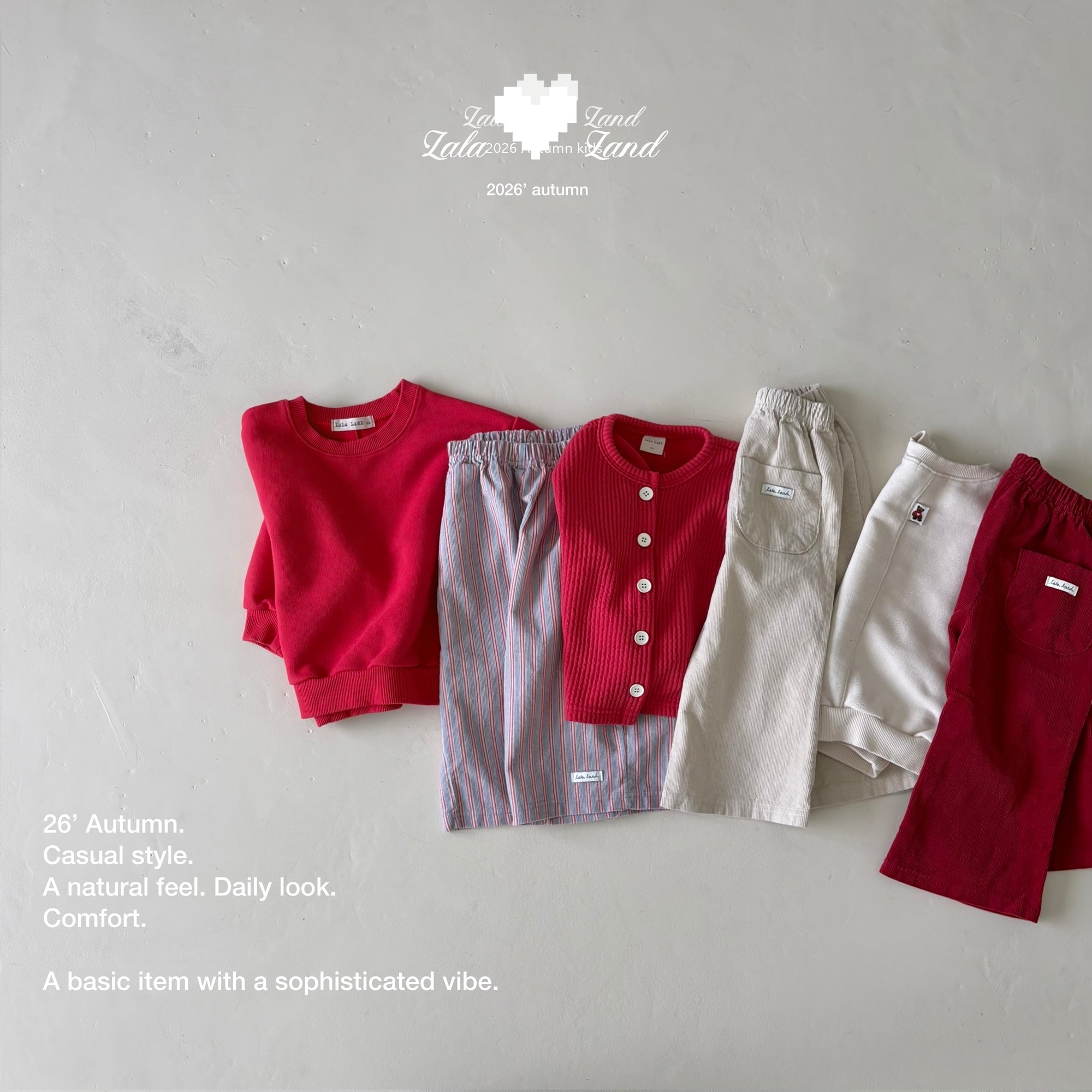 ［Lala land］Candy corduroy pants