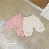 [ninibello] Petit ribbon jogger pants