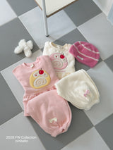 [ninibello] Petit ribbon jogger pants