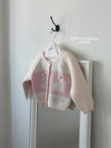 [ninibello] Snowman knit cardigan
