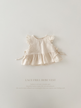 Lace frill bebe vest