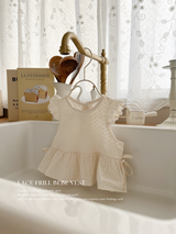 Lace frill bebe vest