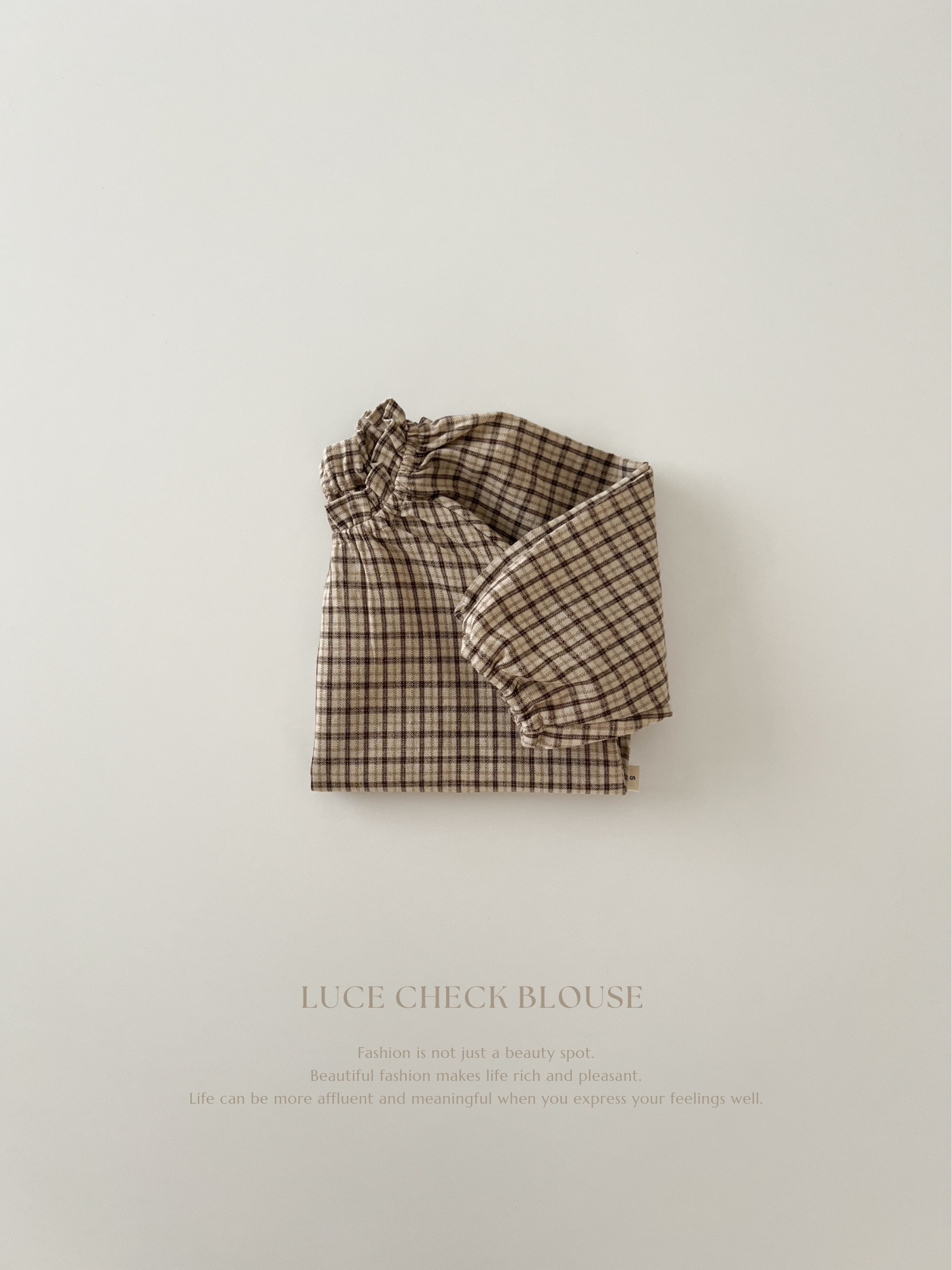 Luce check blouse